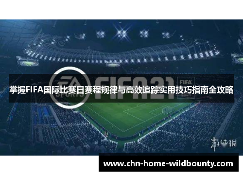 掌握FIFA国际比赛日赛程规律与高效追踪实用技巧指南全攻略 掌握FIFA国际比赛日赛程规律与高效追踪实用技巧指南全攻略